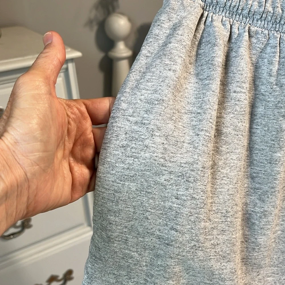 N Y L New York Laundry Retro Vintage Gray Cotton Knit Sweat  Shorts Womens M